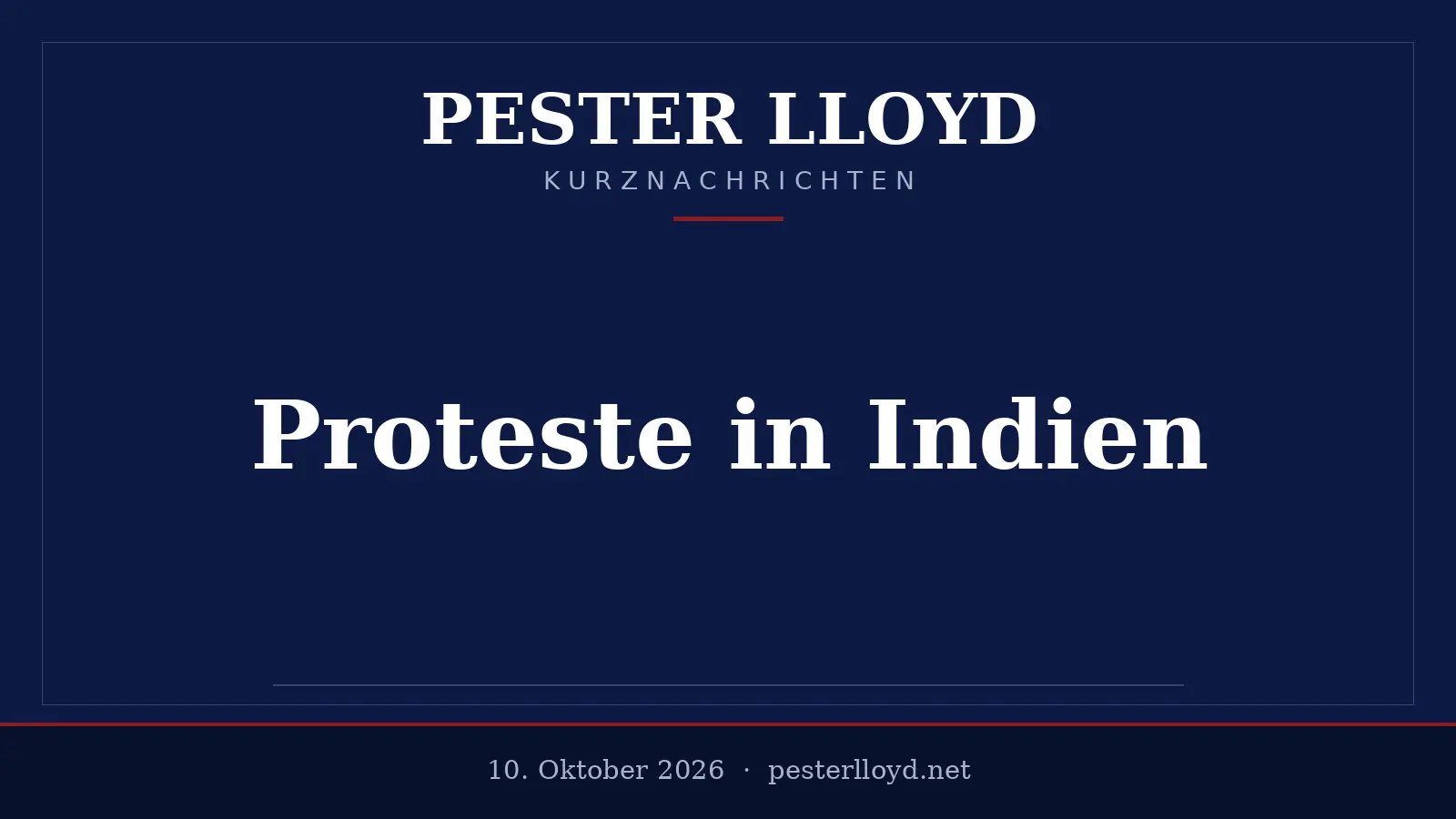 Festnahme des „Kakerlaken“-Bewegungsgründers heizt Proteste in Indien an