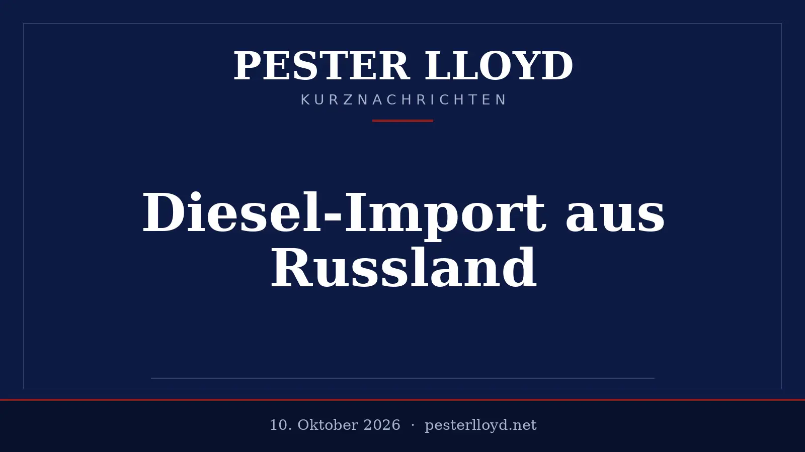 Selenskyj kritisiert US-Diesel-Deal mit Russland - „Geschenk an Putin“