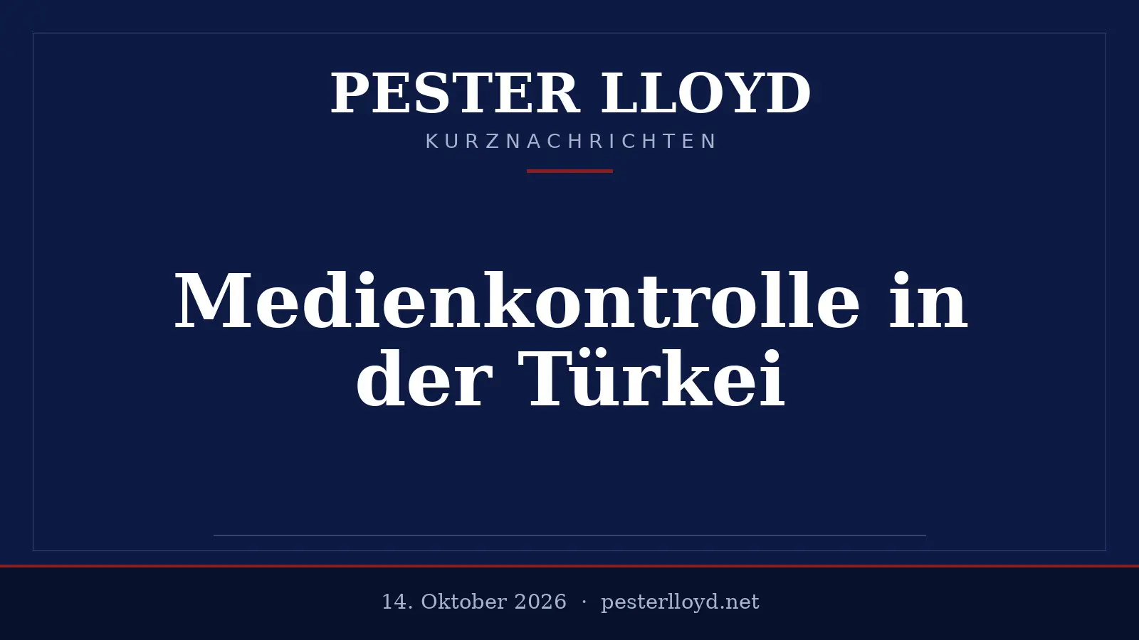 Türkei: Polizeiaktion gegen oppositionellen TV-Sender