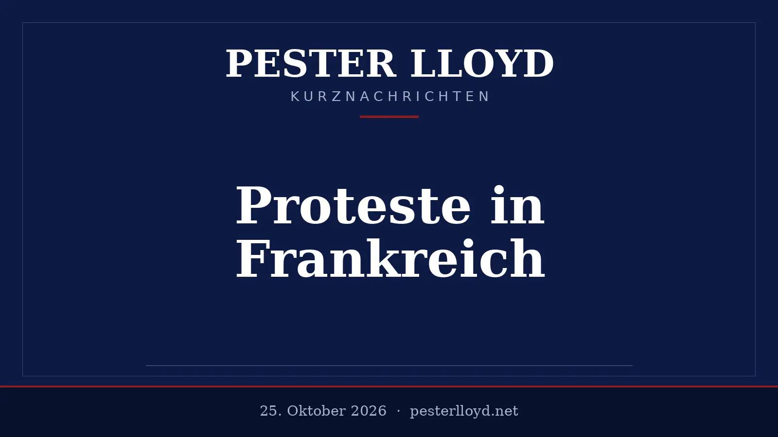 Erneute Massenproteste in Frankreich - Polizei nimmt über 1.000 Personen fest