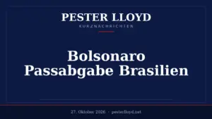 Bolsonaro darf Brasilien nicht verlassen - Geldwäscheverfahren zwingt zur Passabgabe