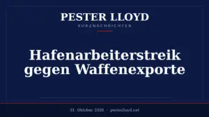 Weltweite Hafenarbeiterstreiks gegen Waffenexporte - Logistiknetzwerke unter Druck