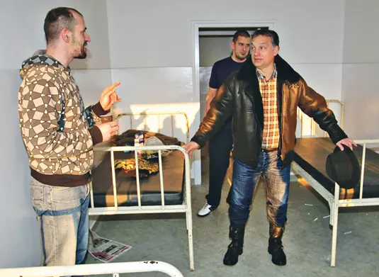 Ungarischer Premier an vorderster Front gegen die Kälte